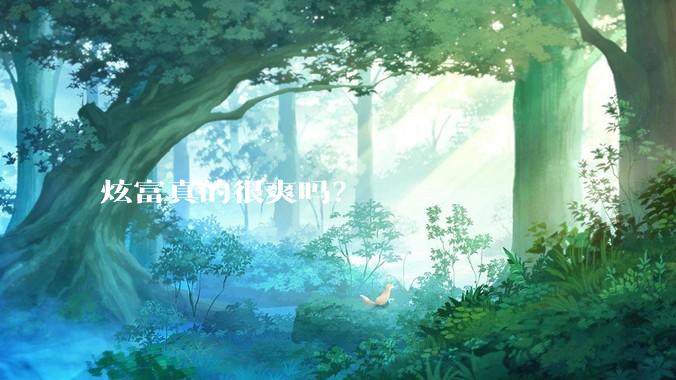 炫富真的很爽吗？